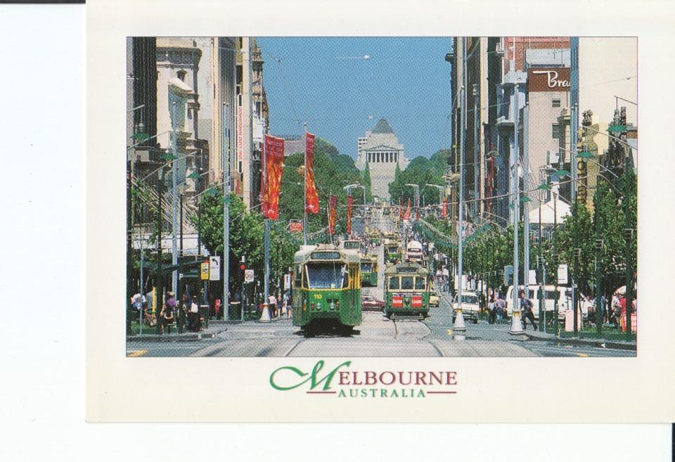 Postal 016937: MELBOURNE Australia - Swanson Street view