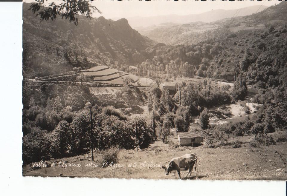 Postal-Postcard 17474: Vallee de lEyueux entre St Agreve at le Cheylard