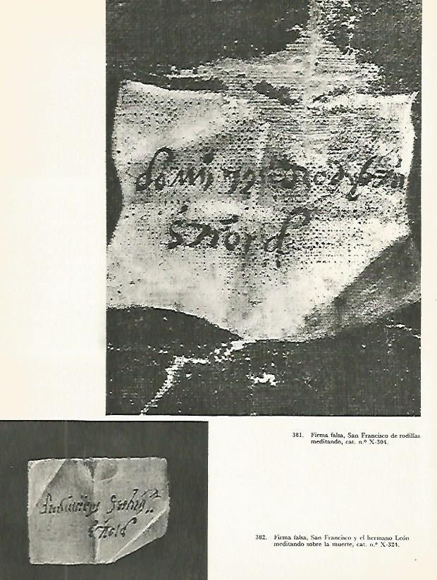 LAMINA 2122: Firma falsa de El Greco 