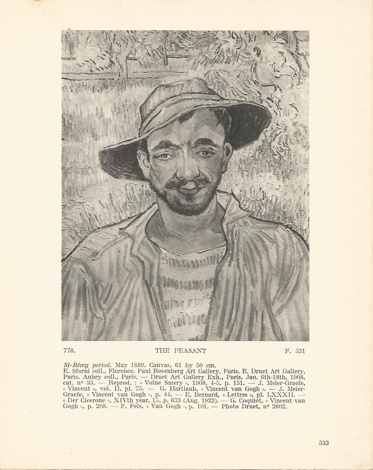 LAMINA 1466: VAN GOGH. The Peasant