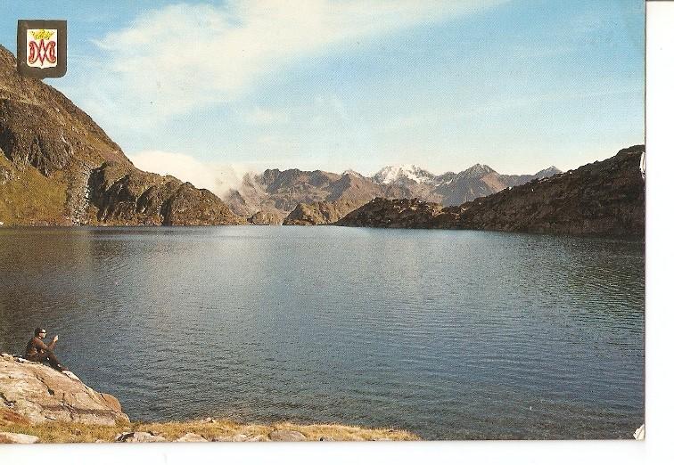 Postal 048696 : Pirineu Catala. Vall de Cardos. Tabescan. Llac Certescans. Al fons el Pic Sollo