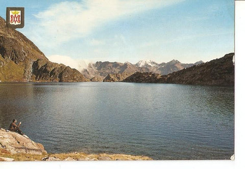 Postal 048696 : Pirineu Catala. Vall de Cardos. Tabescan. Llac Certescans. Al fons el Pic Sollo
