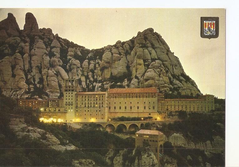 Postal 049077 : Montserrat. El Santuari al capvespre