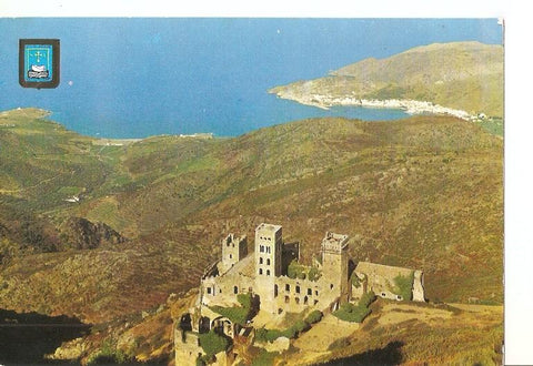 Postal 049998 : San Pedro de Roda. Al fondo Port de la Selva