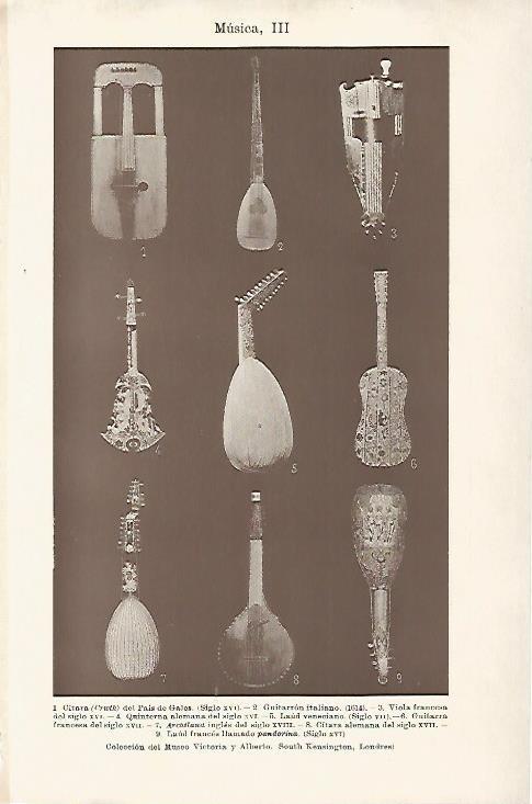 LAMINA ESPASA 10432: Instrumento del Museo Victoria y Alberto de Londres