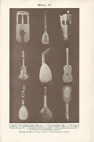 LAMINA ESPASA 10432: Instrumento del Museo Victoria y Alberto de Londres