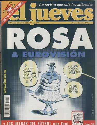 El Jueves revista semanal numero 1304: Rosa a eurovision