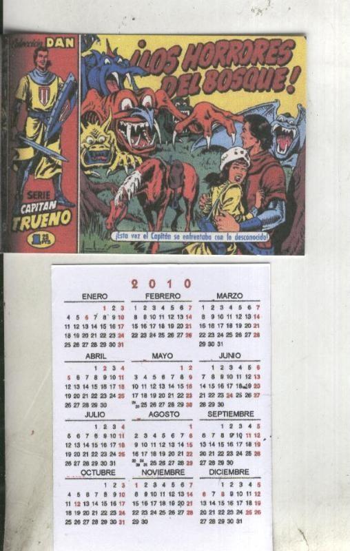 Calendario bolsillo 2010: El Capitan Trueno portada numero 021