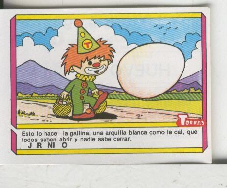 Cromo: Quien dijo, coleccion recreativa de chocolates Torras numero 36