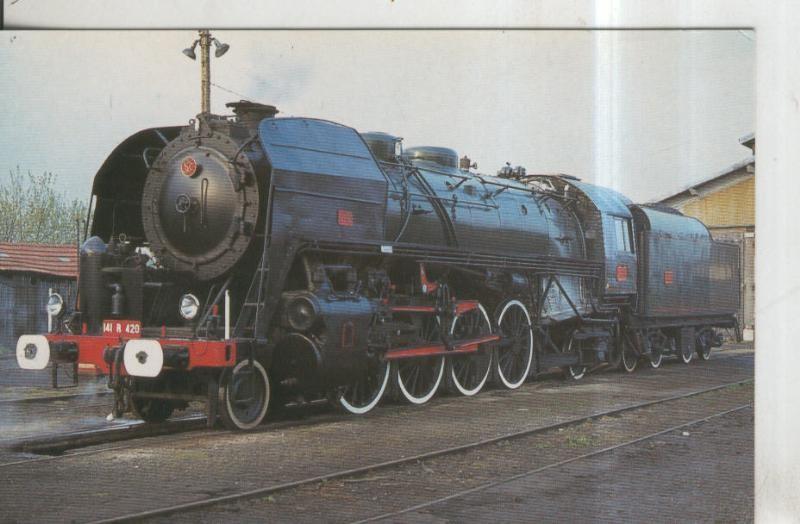 Postal 011361: Locomotora vapor 141R 420