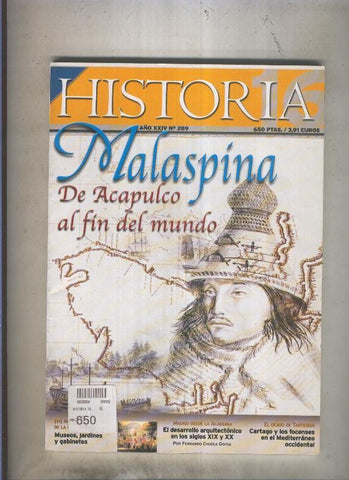 Historia 16 numero 289: Malaspina, de acapulco al fin del mundo, 