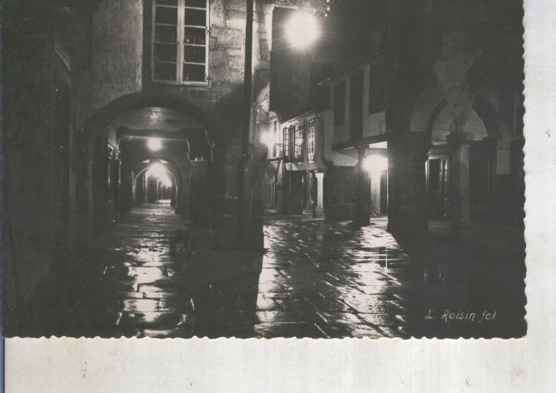Postal 014066: Calle del Villar de noche en Santiago de Compostela