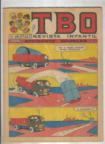TBO numero 638: Accidente singular (Coll), (numerado 1 en trasera)
