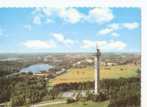 Postal 034715 : Stockholm. Air Panorama over the Kaknas Tower and the city