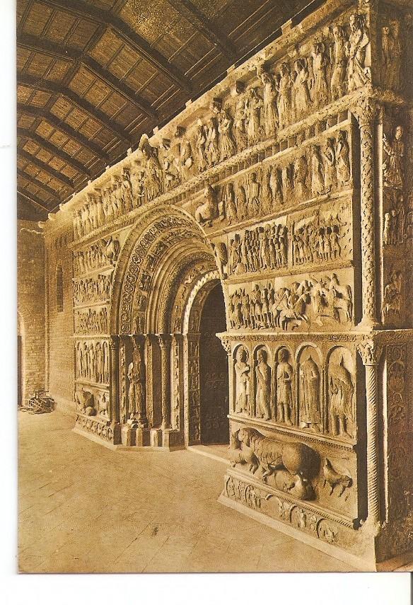 Postal 035533 : Ripoll. Portada del Monestir segle XII