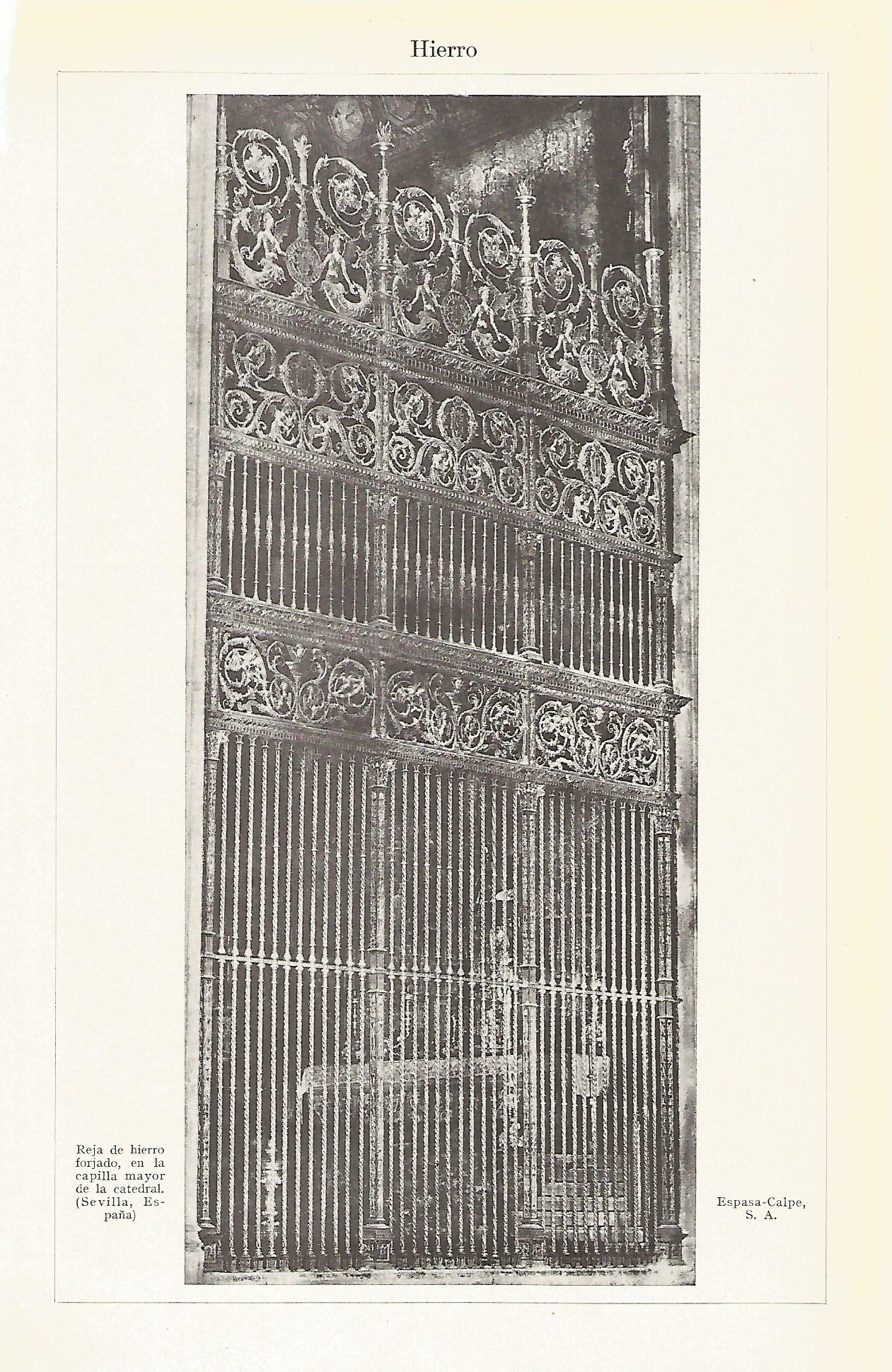 Lamina 177: Reja del hierro de la Catedral de Sevilla