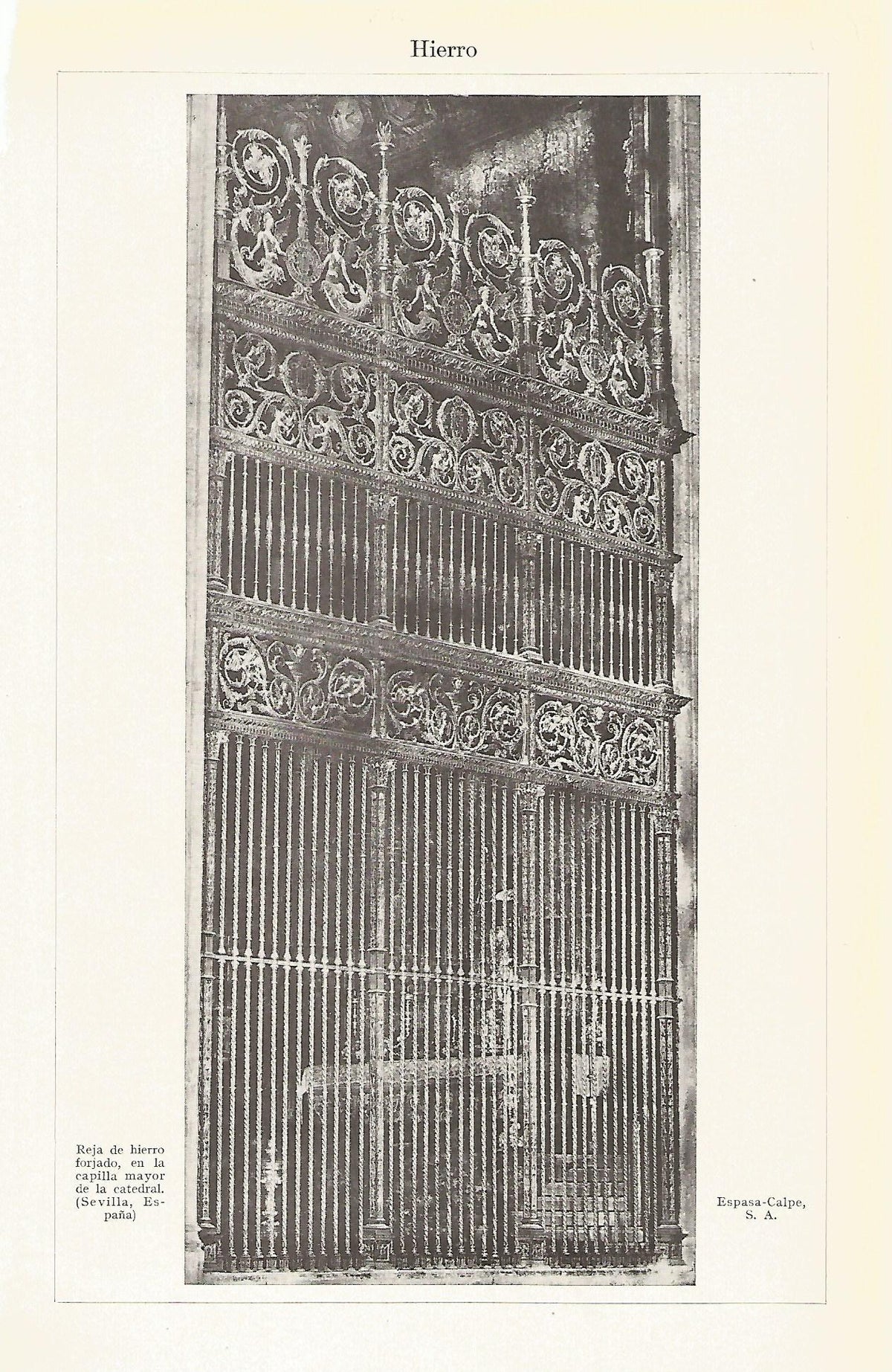Lamina 177: Reja del hierro de la Catedral de Sevilla