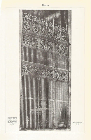 Lamina 177: Reja del hierro de la Catedral de Sevilla