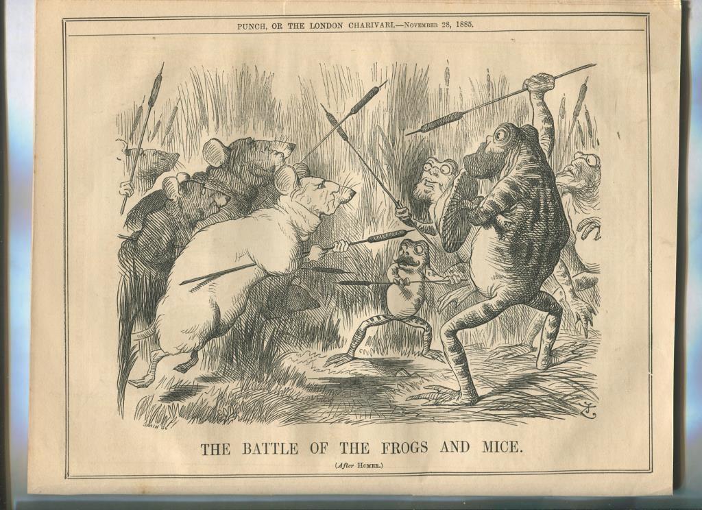 Punch semanario humor ingles de 1885: juego 12 paginas semana 28.11.1885