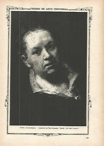 LAMINA 1335. GOYA. Autorretrato