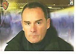 CROMO 493 ALBUM LIGA DE FUTBOL 2007-2008: Victor Fernandez Braulio (no 92) Entrenador del Real Zaragoza