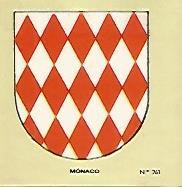 CROMO COLECCION UNIVERSAL 2155: ESCUDO MONACO. Numero 261