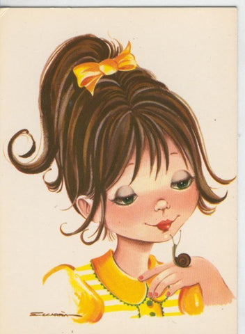 Postal 006865: Dibujo infantil, ilustracion de Escarra