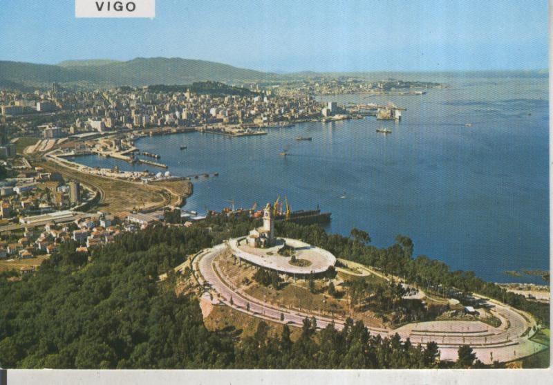 Postal 015972: Vista aerea de Vigo