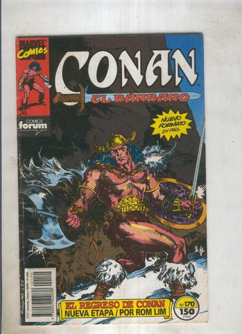 Conan el Barbaro primera edicion numero 170 (numerado 1 en trasera)