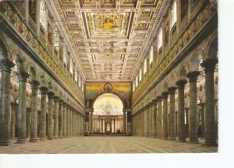 Postal 021537 : Nave Central basilica of St. Paul