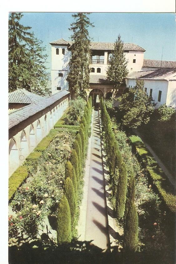 Postal 029772 : Granada Generalife - Patio de Acequia y Pabellon