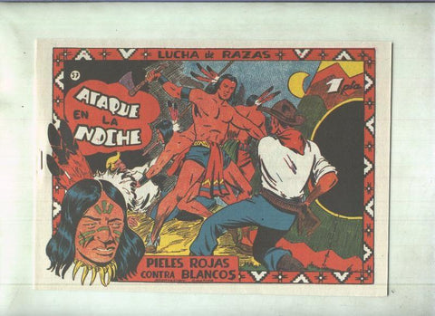 Facsimil: Lucha de Razas numero 57: Ataque en la noche