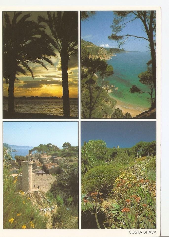 Postal 044067 : Costa Brava. Roses Tossa de Mar y Blanes