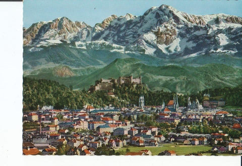 Postal-Postcard 17418: SALZBURG - Die Alpenstadt mit Hohem Goll