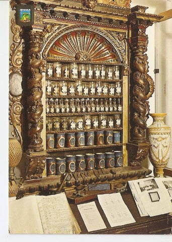 Postal 035516 : Llivia (Gerona). Detalle de la farmacia