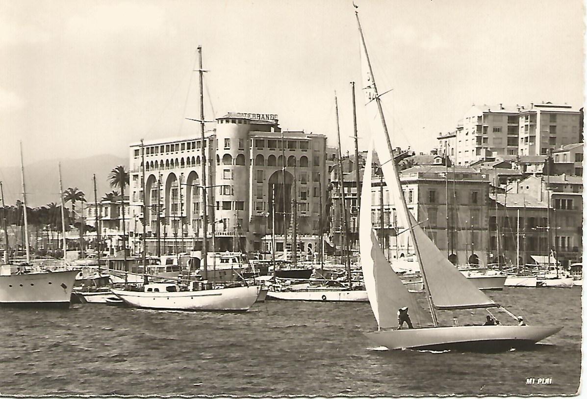 Postal 50449: CANNES - Veleros y Hotel Mediterranee
