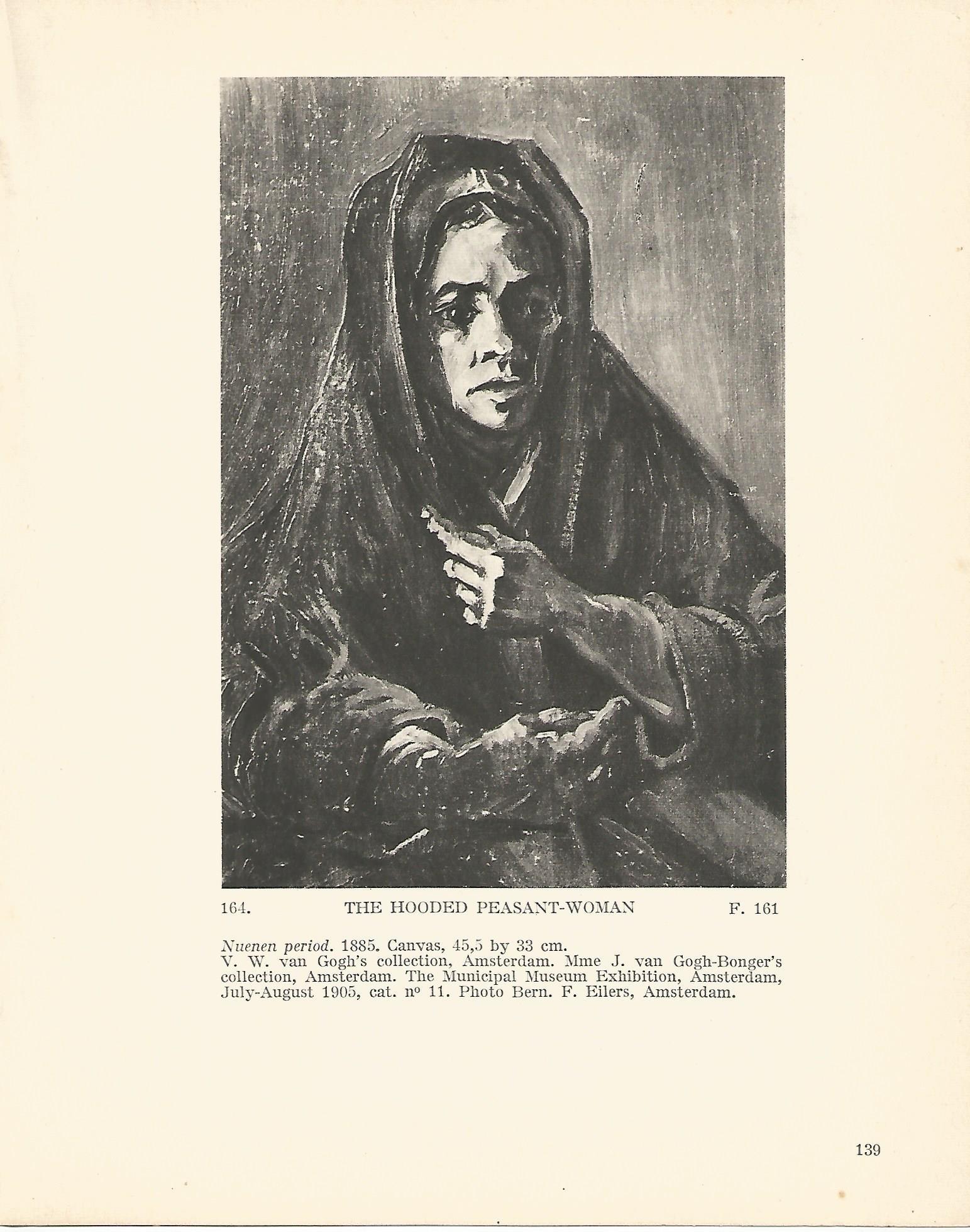 LAMINA 1256: VAN GOGH. The Hooded Peasant-Woman
