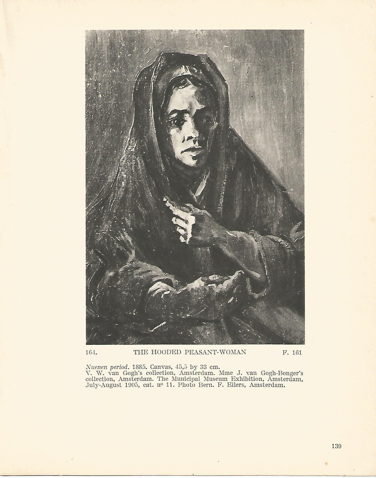LAMINA 1256: VAN GOGH. The Hooded Peasant-Woman