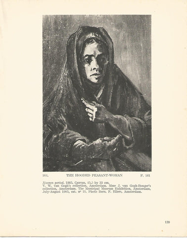 LAMINA 1256: VAN GOGH. The Hooded Peasant-Woman