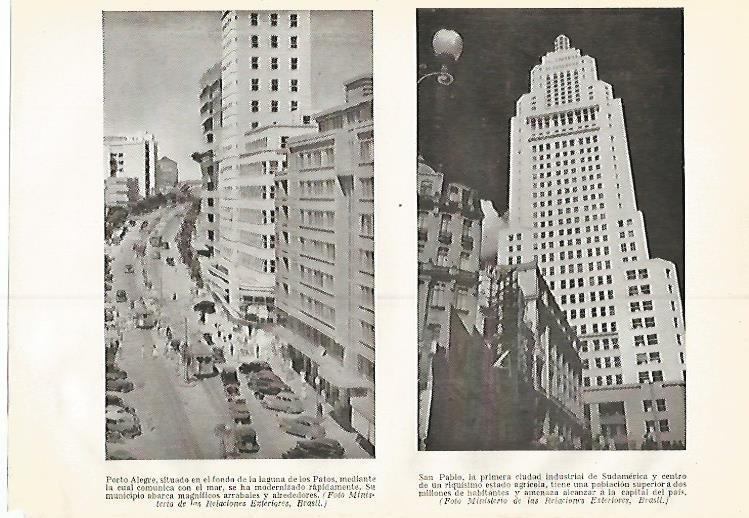 LAMINA GEOGRAFIA 0310: Porto Alegre y San Pablo Brasil