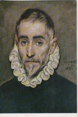 Postal : Greco: Caballero desconocido