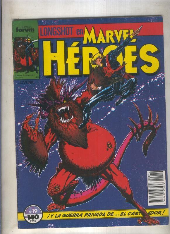 Marvel Heroes numero 19: Longshot  (numerado 5 en trasera)