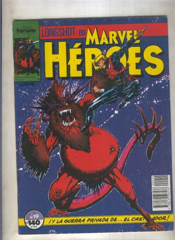 Marvel Heroes numero 19: Longshot  (numerado 5 en trasera)