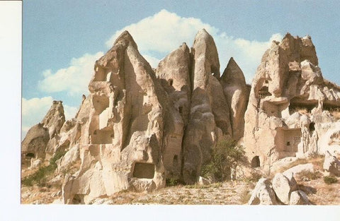Postal 022786 : Carved houses in the rock, Kapadokya