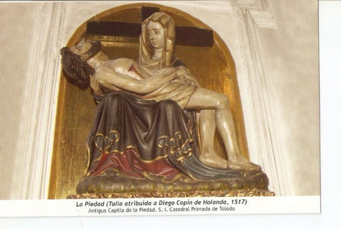 Postal 029896 : La Piedad (Talla atribuida a Diego Copin de Holanda 1517)  