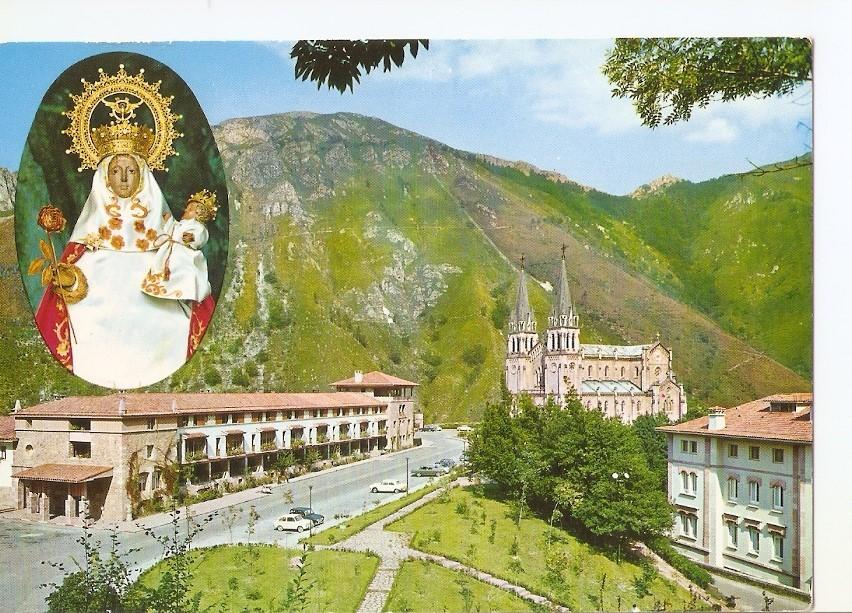 Postal 036954 : Covadonga. Basilica y Virgen