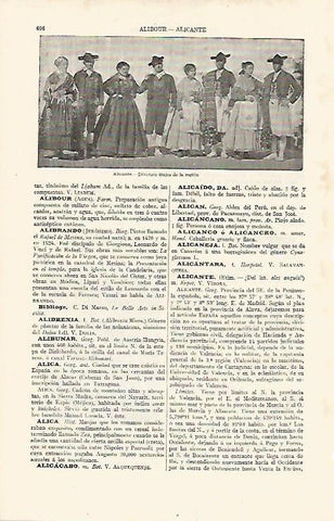 LAMINA ESPASA 11222: Trajes regionales de Alicante