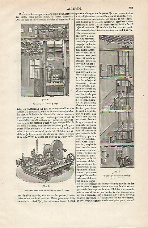 LAMINA ESPASA 12872: Mecanismos para ascensor