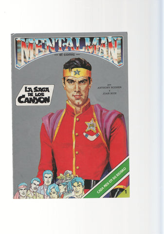 Diptico Publicitario: MENTAL MAN : La Saga de los Canyon (Editorial Dolar)