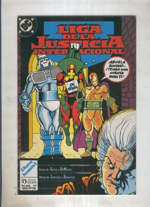 Liga de la Justicia America numero 17 (numerado 4 en trasera)